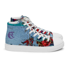 Load image into Gallery viewer, DESIGNER SHOES Men’s high top canvas shoes