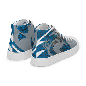 ROYALTY SPORT GATOR PRINT DET. LIONS Men’s high top canvas shoes