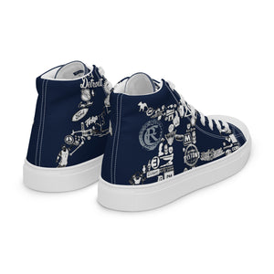 D-BLOCK Men’s high top canvas shoes