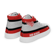 Load image into Gallery viewer, ROYALTY SPORT RED WINGS LEATHER PRINT Men’s high top canvas shoes