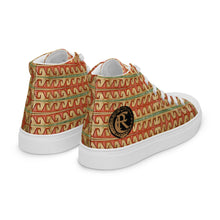 Load image into Gallery viewer, GOLD ROOM Men’s high top canvas shoes