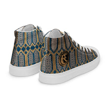 Load image into Gallery viewer, GOLD ROOM Men’s high top canvas shoes