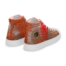 Load image into Gallery viewer, ARTIST DISTRICT GATOR PRINT Men’s high top canvas shoes