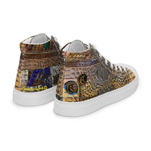 Load image into Gallery viewer, ARTIST DISTRICT GATOR PRINT Men’s high top canvas shoes