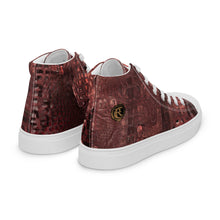 Load image into Gallery viewer, ARTIST DISTRICT GATOR PRINT Men’s high top canvas shoes