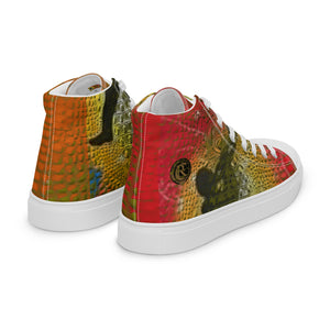 ARTIST DISTRICT GATOR PRINT Men’s high top canvas shoes