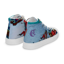 Load image into Gallery viewer, DESIGNER SHOES Men’s high top canvas shoes