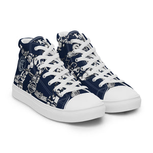 D-BLOCK Men’s high top canvas shoes