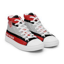 Load image into Gallery viewer, ROYALTY SPORT RED WINGS LEATHER PRINT Men’s high top canvas shoes