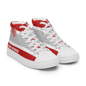 ROYALTY SPORT RED WINGS LEATHER PRINT Men’s high top canvas shoes