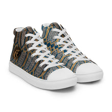 Load image into Gallery viewer, GOLD ROOM Men’s high top canvas shoes