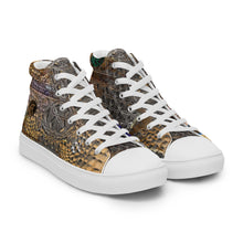 Load image into Gallery viewer, ARTIST DISTRICT GATOR PRINT Men’s high top canvas shoes