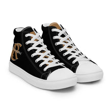 Load image into Gallery viewer, GOLD ROOM Men’s high top canvas shoes