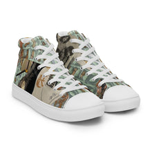 Load image into Gallery viewer, DESIGNER SHOES Men’s high top canvas shoes