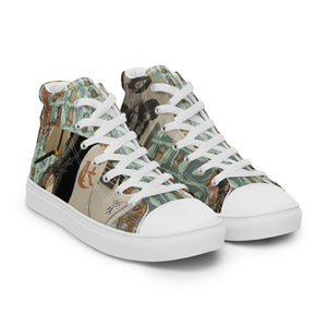 DESIGNER SHOES Men’s high top canvas shoes