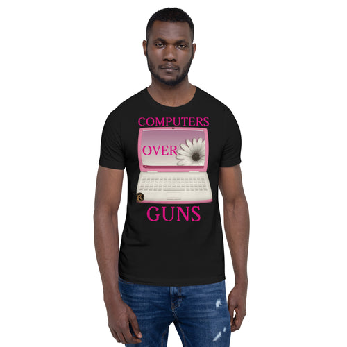 COMPUTERS OVER GUNS t-shirt