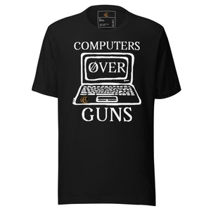 COMPUTERS OVER GUNS t-shirt