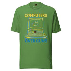 COMPUTERS OVER GUNS t-shirt