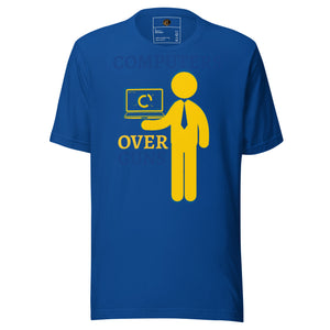 COMPUTERS OVER GUNS t-shirt