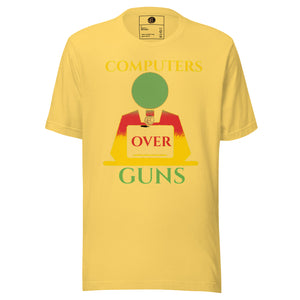 COMPUTERS OVER GUNS t-shirt