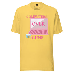 COMPUTERS OVER GUNS t-shirt