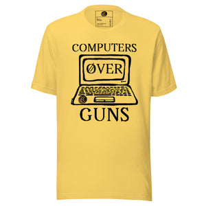 COMPUTERS OVER GUNS t-shirt