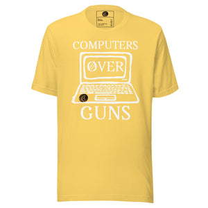 COMPUTERS OVER GUNS t-shirt