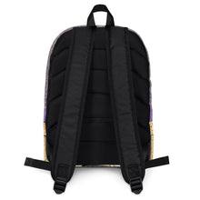 Load image into Gallery viewer, CE SOIR PURPLE GATOR PRINT, BACKPACK DESIGNER BAGS