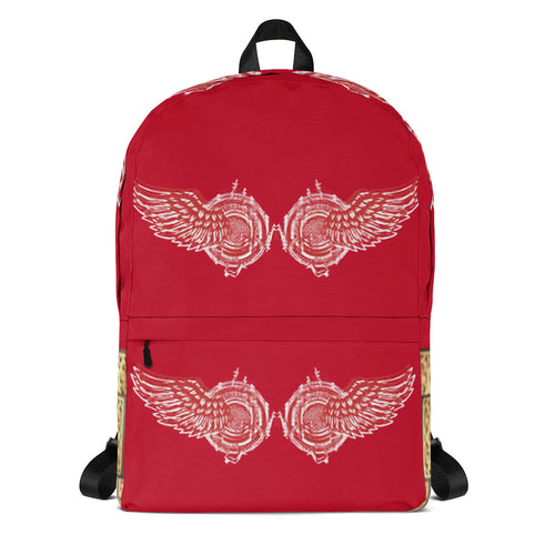 WINGS RED, BACKPACK DESIGNER BAGS