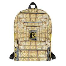 Load image into Gallery viewer, GOLD LOGO PRINT, BACKPACK DESIGNER BAGS