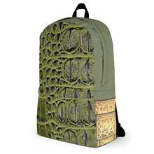 Load image into Gallery viewer, GREEN, GATOR PRINT, BACKPACK DESIGNER BAGS