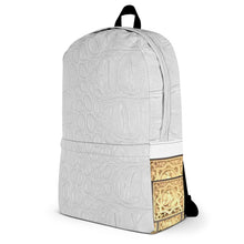 Load image into Gallery viewer, WHITE GATOR PRINT, BACKPACK DESIGNER BAGS