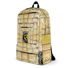 Load image into Gallery viewer, GOLD LOGO PRINT, BACKPACK DESIGNER BAGS