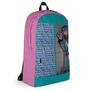 Sunny the robot World Peace, Backpack