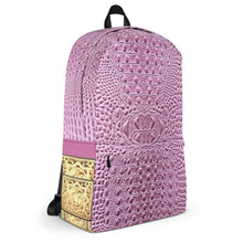 Load image into Gallery viewer, HOPBUSH PINK GATOR PRINT, BACKPACK DESIGNER BAGS