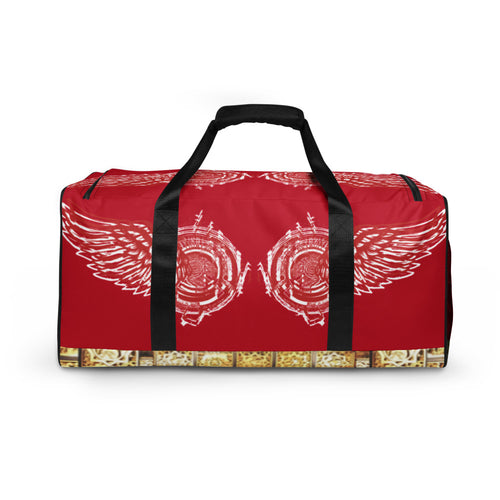WINGS RED, DUFFLE DESIGNER BAGS