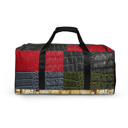 RED, BLUE ,BLACK ,GREEN GATOR PRINT, DUFFLE DESIGNER BAGS