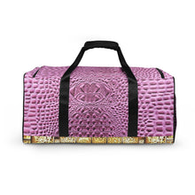 Load image into Gallery viewer, HOPBUSH PINK GATOR PRINT, DUFFLE DESIGNER BAGS