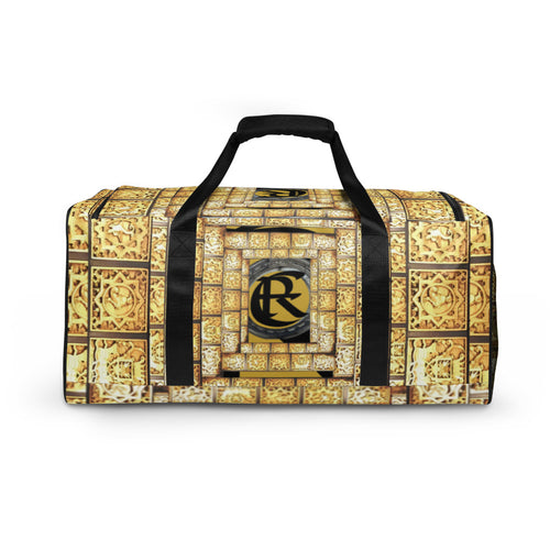 GOLD LOGO PRINT, DUFFLE DESIGNER BAGS