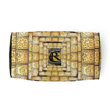 Load image into Gallery viewer, GOLD LOGO PRINT, DUFFLE DESIGNER BAGS