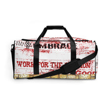 Load image into Gallery viewer, RED SPOKEN WORD, DUFFLE DESIGNER BAGS