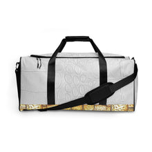 Load image into Gallery viewer, WHITE GATOR PRINT, DUFFLE DESIGNER BAGS