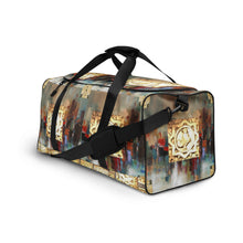 Load image into Gallery viewer, BUTTERCUP ABSTRACT PRINT, DUFFLE DESIGNER BAGS