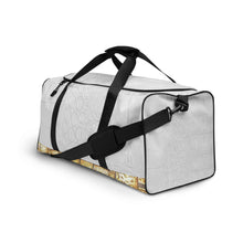 Load image into Gallery viewer, WHITE GATOR PRINT, DUFFLE DESIGNER BAGS