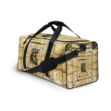 Load image into Gallery viewer, GOLD LOGO PRINT, DUFFLE DESIGNER BAGS