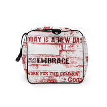 Load image into Gallery viewer, RED SPOKEN WORD, DUFFLE DESIGNER BAGS