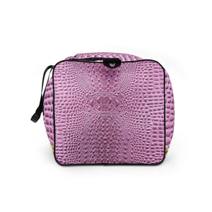 HOPBUSH PINK GATOR PRINT, DUFFLE DESIGNER BAGS