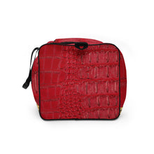 Load image into Gallery viewer, RED GATOR PRINT, DUFFLE DESIGNER BAGS