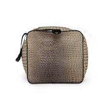 Load image into Gallery viewer, CHAMPAGNE GATOR PRINT, DUFFLE DESIGNER BAGS