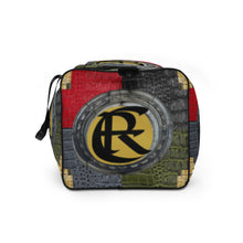 Load image into Gallery viewer, RED, BLUE, BLACK,GREEN, GATOR PRINT, LOGO DUFFLE DESIGNER BAGS